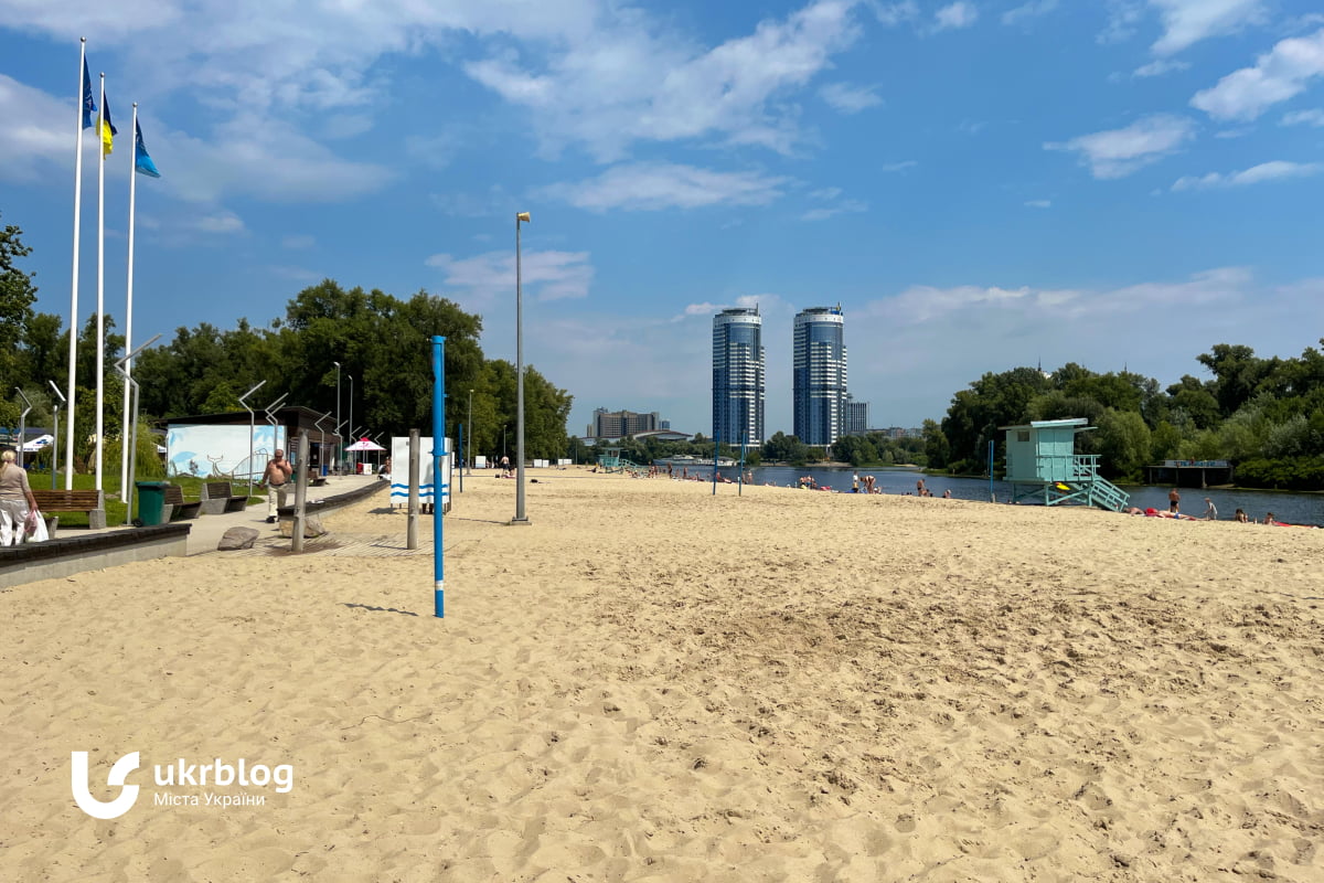 Де купатися в Києві - пляж Венеція на метро Гідропарк